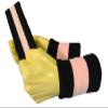 COUVER Sweatband Set Sports Headband Wristband Set Terry Cloth Moisture Wicking Sweat Absorbing Wrist Sweatbands Head Sweatband, Light Pink/Black view 2