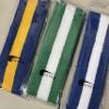 COUVER Sweatband Set Sports Headband Wristband Set Terry Cloth Moisture Wicking Sweat Absorbing Wrist Sweatbands Head Sweatband, Yellow/Green view 3