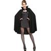 Black Cape Vampire Costume - One Size Fits Most (1 Count) - Stunning Style for Halloween, Cosplay, & Parties view 2