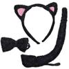 Adorable Kids Black Cat Accessory Kit - 1 Set - Soft Fabric 3-Piece Costume Accessory for Halloween, Dress-Up & Pretend Play view 1