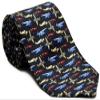 Aero Phoenix Airplane Silk Twill Tie (Navy) view 1