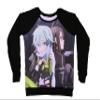 Sword Art Online II- Kirito and Sinon Long Sleeves Tee T-Shirt (X-Large) Black view 1