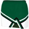 chass Sport Legacy Girl's Cheerleading Skirt | Cheerleading Uniform in Youth and Adult Sizes (Black, White, Dark Green, YM) view 1