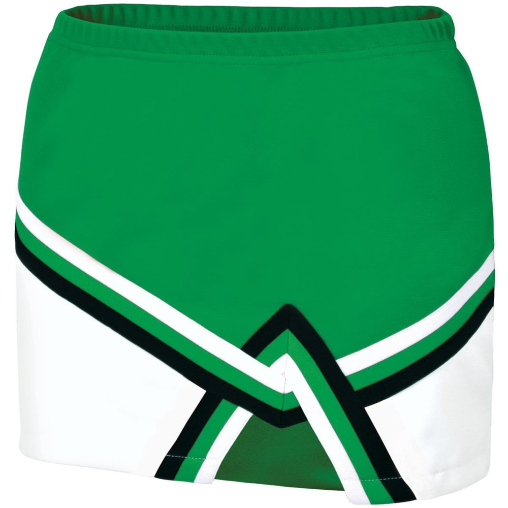 chass Sport Legacy Girl's Cheerleading Skirt | Cheerleading Uniform in Youth and Adult Sizes (Black, White, Kelly Green, AM)