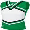 chass Girls' Sport Legacy Shell Top Kelly/White/Black Youth Medium
