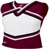 chass Girls' Sport Legacy Shell Top Maroon/White/Black Youth Medium view 1