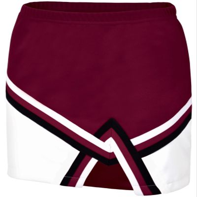 chass Sport Legacy Girl's Cheerleading Skirt | Cheerleading Uniform in Youth and Adult Sizes (Black, White, Maroon, AS)