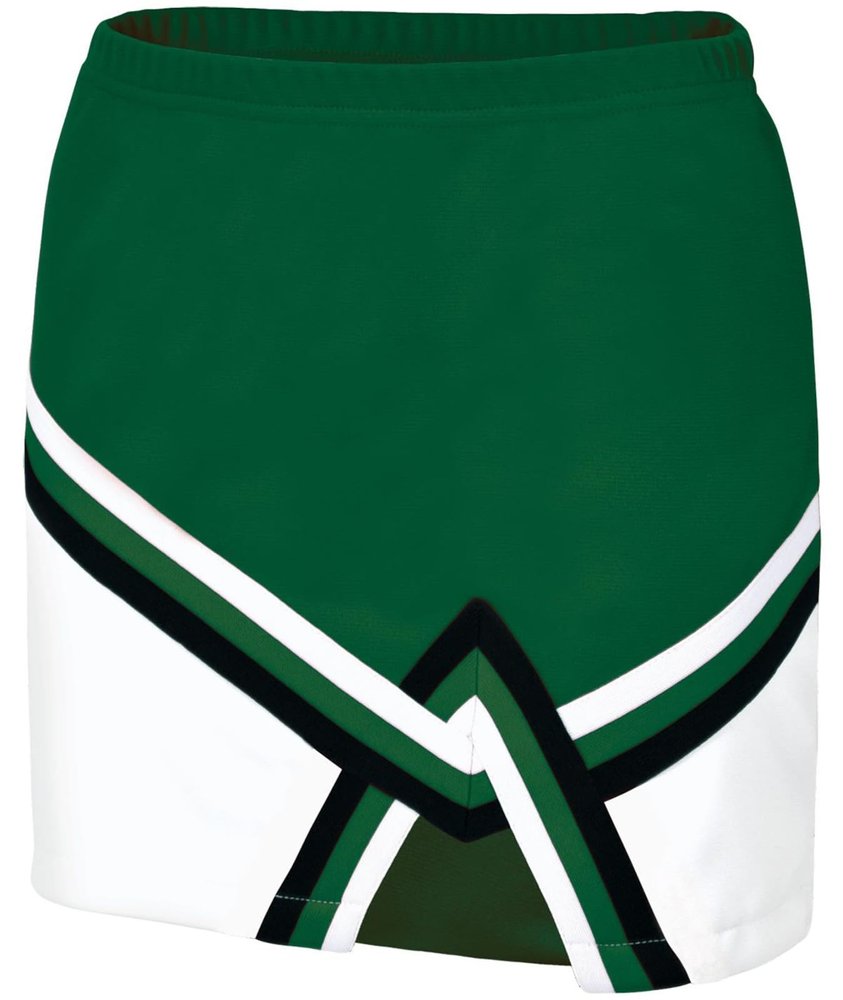 chass Sport Legacy Girl's Cheerleading Skirt | Cheerleading Uniform in Youth and Adult Sizes (Black, White, Dark Green, AXS)