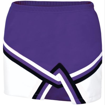 chass Sport Legacy Girl's Cheerleading Skirt | Cheerleading Uniform in Youth and Adult Sizes (Black, White, Purple, AS)