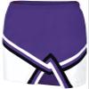 chass Sport Legacy Girl's Cheerleading Skirt | Cheerleading Uniform in Youth and Adult Sizes (Black, White, Purple, AS) view 1