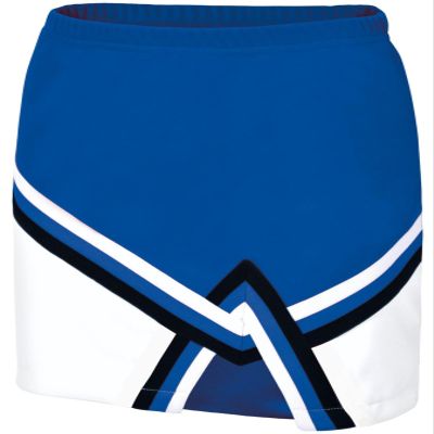 chass Sport Legacy Girl's Cheerleading Skirt | Cheerleading Uniform in Youth and Adult Sizes (Black, White, Blue, AS)