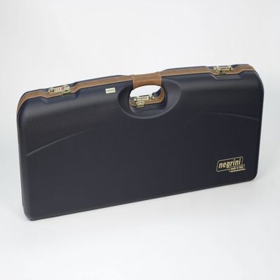 1659LX-TUBE/5161: OU Shotgun Hard Case with Deluxe Leather Trim for 1 Shotgun + Tube Sets