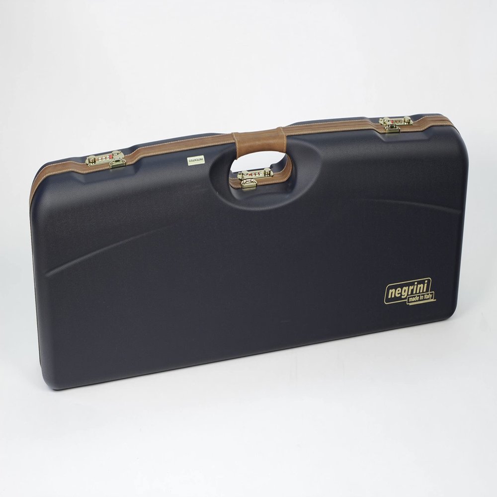 1659LX-TUBE/5161: OU Shotgun Hard Case with Deluxe Leather Trim for 1 Shotgun + Tube Sets