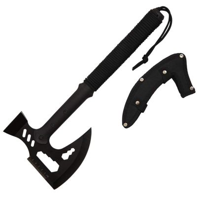 Wartech XBK04 Buckshot Tactical Multi Tool Hammer Axe with Paracord Handle, 17", Black