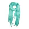 PASKMLNA Beautiful Solid Colors Luxurious Pashmina Scarf (aqua blue #26) view 3