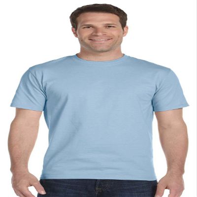 Gildan Mens DryBlend 50 Cotton/50 Poly T-Shirt, Small, Light Blue