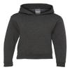 Jerzees Hooded Pullover Sweatshirt (996Y) Black Heather, M view 1