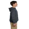 Jerzees Hooded Pullover Sweatshirt (996Y) Black Heather, M view 4