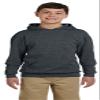 Jerzees Boys NuBlend Hooded Pullover Sweatshirt(996Y)-Black Heather-S view 1