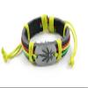 1 Piece Women's Men's Fashion Strand Bracelet 1014 Sign Maple Leaf Leather Braided Adjustable view 1