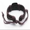 1 Piece Women's Men's Fashion Strand Bracelet 1014B Maple Leather Braided Adjustable view 3