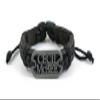 1 Piece Women's Men's Fashion Strand Bracelet 1017 Sign Letters Leather Braided Adjustable view 2