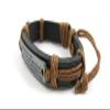 1 Piece Women's Men's Fashion Strand Bracelet 1020 Strip Sign Letters Leather Braided Adjustable view 2