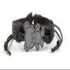 1 Piece Women's Men's Fashion Strand Bracelet 1021 Bear Leather Braided Adjustable view 1