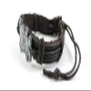 1 Piece Women's Men's Fashion Strand Bracelet 1021 Bear Leather Braided Adjustable view 2