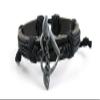 1 Piece Women's Men's Fashion Strand Bracelet 1025 Angel Wings Leather Braided Adjustable view 1