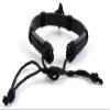1 Piece Women's Men's Fashion Strand Bracelet 1025 Angel Wings Leather Braided Adjustable view 3
