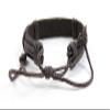 1 Piece Women's Men's Fashion Strand Bracelet 1026 Strip Cross Letters Leather Braided Adjustable view 3