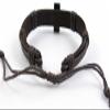 1 Piece Women's Men's Fashion Strand Bracelet 1035 Cross Leather Braided Adjustable view 3