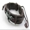 1 Piece Women's Men's Fashion Strand Bracelet 1037 Love Flower Leather Braided Adjustable view 2