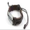 1 Piece Women's Men's Fashion Strand Bracelet 1055 Sign Pattern Leather Braided Adjustable view 2