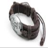 1 Piece Women's Men's Fashion Strand Bracelet 1072 Sign Gecko Leather Braided Adjustable view 2