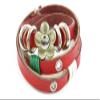 1 Piece Women's Men's Fashion Strand Bracelet 2022 Multi Layers Flower Leather Braided Adjustable view 1