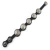 1 Piece Women's Men's Fashion Strand Bracelet 2088B Dove Sign Leather Braided Adjustable view 3