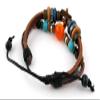 1 Piece Women's Men's Fashion Strand Bracelet 2123 Beads Maple Leaf Leather Braided Adjustable view 3