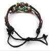 1 Piece Women's Men's Fashion Strand Bracelet 2125 Beads Tibet Symbols Leather Braided Adjustable view 3