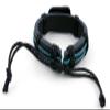 1 Piece Women's Men's Fashion Strand Bracelet 3012 Cross Sign Leather Braided Adjustable view 3