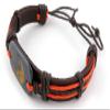 1 Piece Women's Men's Fashion Strand Bracelet 3013 Taiji Sign Leather Braided Adjustable view 2