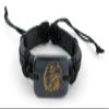 1 Piece Women's Men's Fashion Strand Bracelet 3014 Eagle Sign Leather Braided Adjustable view 1