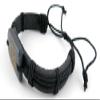 1 Piece Women's Men's Fashion Strand Bracelet 3014 Eagle Sign Leather Braided Adjustable view 2