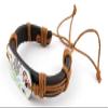 1 Piece Women's Men's Fashion Strand Bracelet 4024 Patterns Sign Leather Braided Adjustable view 2