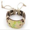 1 Piece Women's Men's Fashion Strand Bracelet 4031 Nature Sign Leather Braided Adjustable view 1
