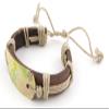 1 Piece Women's Men's Fashion Strand Bracelet 4031 Nature Sign Leather Braided Adjustable view 2
