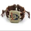 1 Piece Women's Men's Fashion Strand Bracelet 5001 Tribe Hieroglyph Strip Leather Braided Adjustable view 1