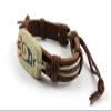 1 Piece Women's Men's Fashion Strand Bracelet 5001 Tribe Hieroglyph Strip Leather Braided Adjustable view 2