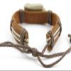 1 Piece Women's Men's Fashion Strand Bracelet 5002 Tribe Style Sun Leather Braided Adjustable view 3